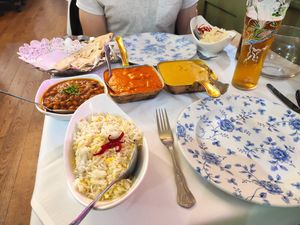 Korma/massala/pilau rice/pindi channa at Haweli of Ealing in West London