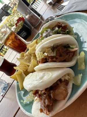 Jack bao buns   at Cafe Central in Ayia Napa