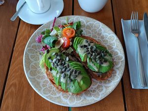 Avocado Toast at Cafe Central in Ayia Napa
