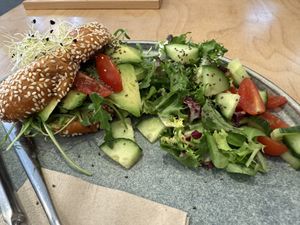 Bagel without egg   at Balance coffee & wine in Znojmo