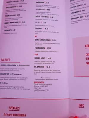 Menu1 at Kade 4 in Rotterdam