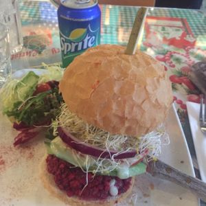 burger.  at Veggie4Love in Hong Kong Island