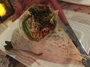 Avocado chilli salad flatbread roll at Veggie4Love in Hong Kong Island