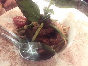 Supreme Truffle - Garlicky Black Truffle Pate Creamy Sauce with Portobello and Asparagus at Veggie4Love in Hong Kong Island