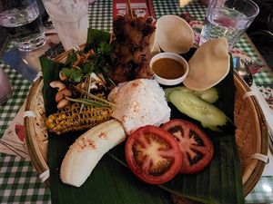 Indonesian dinner set at Veggie4Love in Hong Kong Island