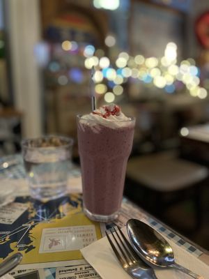 Strawberry- shake no sugar and soy milkk  at Veggie4Love in Hong Kong Island