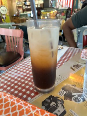 Thai iced tea  at Veggie4Love in Hong Kong Island
