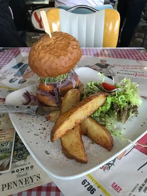 Vegan beef patty  at Veggie4Love in Hong Kong Island