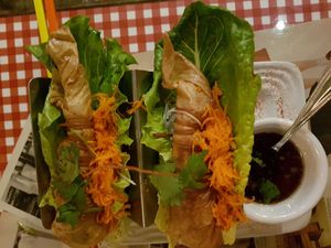 Veggie rolls at Veggie4Love in Hong Kong Island