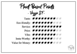 The Vegan Visa's score for Veggie SF! at Veggie4Love in Hong Kong Island