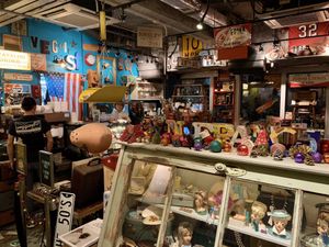 View when you step out of the elevator. Ultra kitschy! at Veggie4Love in Hong Kong Island