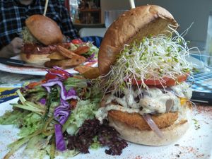 Ranch burger at Veggie4Love in Hong Kong Island