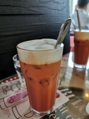 Thai ice tea at Veggie4Love in Hong Kong Island