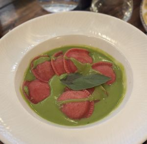 Chickpea ravioli  at Lombardi's in Chesterfield