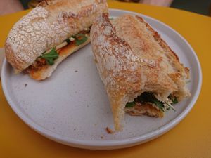 Sweet potato Sandwich at Taylor's Cafe in Brussels