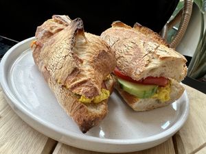 sandwich "egg"  at Taylor's Cafe in Brussels