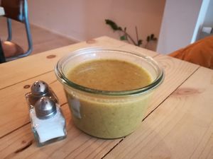 Soup  at Taylor's Cafe in Brussels