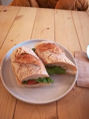 Sandwich at Taylor's Cafe in Brussels