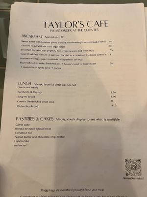   at Taylor's Cafe in Brussels
