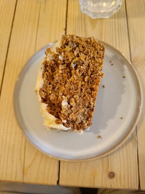 Carrot cake at Taylor's Cafe in Brussels