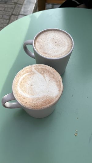 Two hot chocolate  at Taylor's Cafe in Brussels