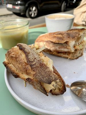 The changing lunch package is always a treat! Love the outdoor space  at Taylor's Cafe in Brussels