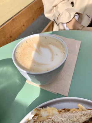 Cappuccino ☕️  at Taylor's Cafe in Brussels