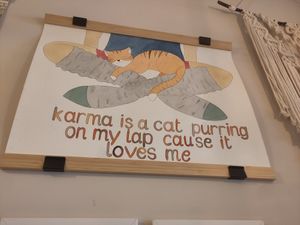 Cutest sign at Taylor's Cafe in Brussels