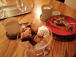 Plum cake and brownie at The Hungry Yogi  in Scionzier