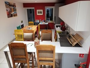 common kitchen at The Hungry Yogi  in Scionzier