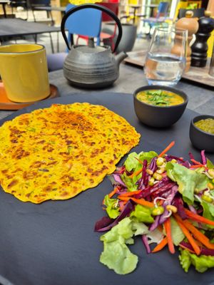 Gram crepes at The Hungry Yogi  in Scionzier