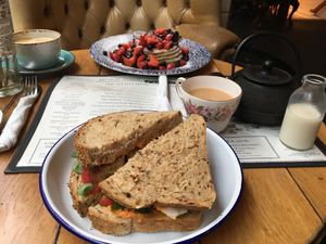   at Barker Tea House in Cardiff