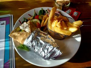  at Riverside Cafe in Newcastle Emlyn