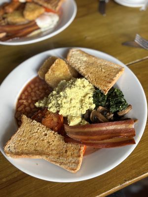 March ‘26 | Full Monty vegan breakfast  at Riverside Cafe in Newcastle Emlyn