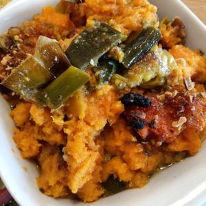 Sweet potato bake at Riverside Cafe in Newcastle Emlyn