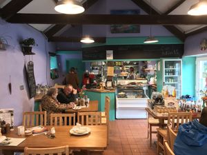 Comfortable cafe with great atmosphere. at Riverside Cafe in Newcastle Emlyn