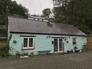 Front door from the car park. at Riverside Cafe in Newcastle Emlyn