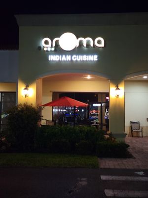 Storefront at Aroma Indian Cuisine in Naples
