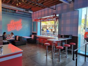 Inside at Monty's Good Burger - Culver City in Culver City
