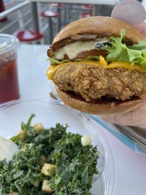 Vegan chicken sand  at Monty's Good Burger - Culver City in Culver City