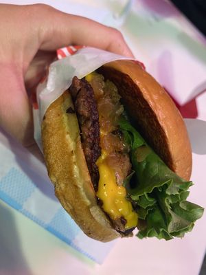 Single patty, no sauce  at Monty's Good Burger - Culver City in Culver City