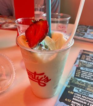 Vanilla mini shake  at Monty's Good Burger - Culver City in Culver City