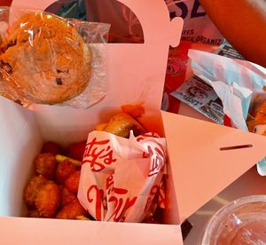 Monty’s meal with grilled cheesee  at Monty's Good Burger - Culver City in Culver City