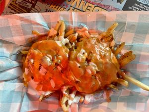 Dogpile fries  at Monty's Good Burger - Culver City in Culver City