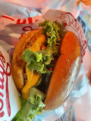 Monty’s singlee  at Monty's Good Burger - Culver City in Culver City