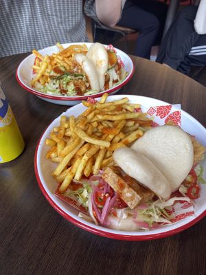 Lots of fries!  at BaoBun - Aungier Street in Dublin