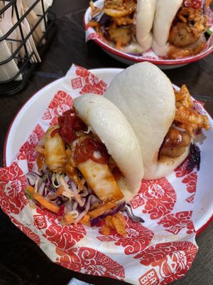 hot sauce and cauliflower popcorn bao  at BaoBun - Aungier Street in Dublin