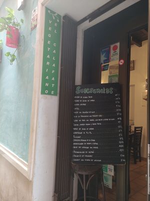 Outside at Vegetariano El Calafate in Malaga