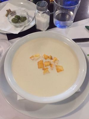 Ajoblanco at Vegetariano El Calafate in Malaga