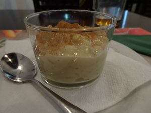 Rice pudding (vegan) at Vegetariano El Calafate in Malaga